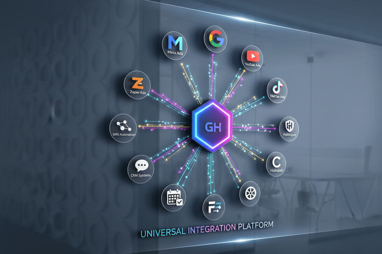 Compatible with:Meta AdsGoogle AdsTikTok AdsYouTube AdsZapierGoHighLevelHubSpotCalendlyGoogle CalendarFrontDeskSMS automations (Twilio, etc.)Custom CRM setupsIf you use it — we can connect to it.