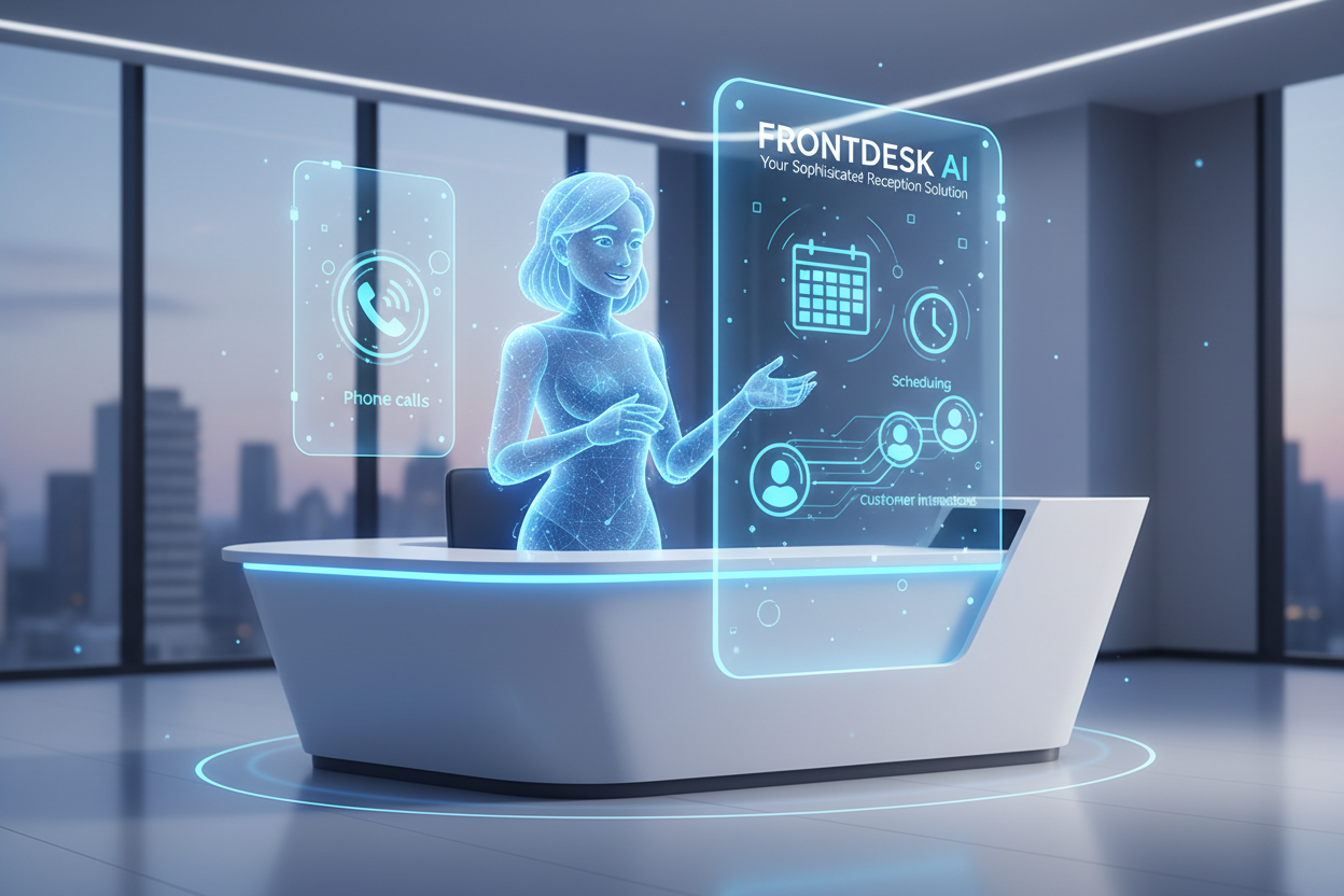 FrontDesk isn’t just another call bot. It’s a custom-built AI receptionist designed to feel natural, responsive, and capable — handling the conversations that matter most to your business. It answers, qualifies, schedules, confirms, and records exactly what your customers need with zero friction.Where competitors use generic off-the-shelf scripts, FrontDesk is engineered from the ground up to understand your business, your offers, and your customers just like an internal employee would.Key Capabilities:Answ